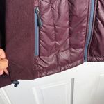 New Balance  Performance Polar Fleece Quilted Run Jacket In Burgundy W1880 Sz M Photo 3