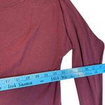 Universal Standard Oversized Boatneck Long Sleeve Top Relaxed Comfy Burgundy XS Photo 6
