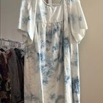 Old Navy  Blue and White Tie-Dye Mini Dress Photo 0