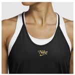 Nike  Black Metallic Gold FEmme Elastika Tank Size Small Photo 8