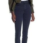 MOTHER Denim Jeans Womens 24 High Waisted Looker Ankle Fray in Midnight Photo 0