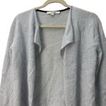 Boden Cardigan Sweater Small Gray Wool Mohair Open Front Photo 2