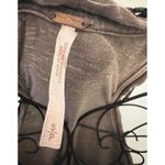 Free People Small tank dress beading Flowy Gray Fairy Grunge Festival Photo 2