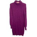 J.Crew Turtleneck sweater-dress in Supersoft yarn mulberry purple size XS Photo 10