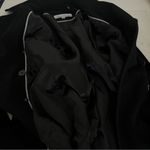 Kenneth Cole Black Double Breasted Peacoat Wool Blend Belted Size 10 Photo 9