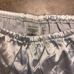 Lulus Sweetest Dreams Silver Satin Ruffled Pajama bottoms Size: Small NWT Photo 1