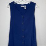 Vintage Napa Valley‎ Dress Embroidered Bottom Blue Size M Photo 7