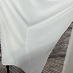 Bisou Bisou Tunic Top White Geometric 3/4 Sleeve Front V-neck Small Photo 2