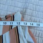 Billabong  rayon striped comfy pull on elastic waist wide leg pants M Photo 4