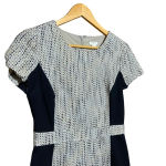 J.Crew  Tweed Color Block Sheath Tan and Black‎ Dress Size 4 Photo 4