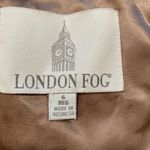 London Fog Vintage 90s  Faux Suede Tan Trench Coat Belted Size 6 Zip Lining Fall Photo 10