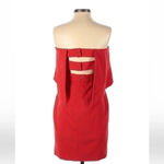 Jay Godfrey  | Red Strapless Formal Cocktail Holiday Party Dress Size 4 Small Photo 1