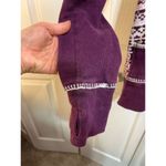 Lululemon Women's Scuba Hoodie Purple Fair Isle Full Zip Long Sleeve Photo 4