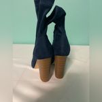 Liliana  suede navy blue‎ ankle boots with peek toe size 5 1/2 Photo 5