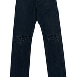 AGOLDE Cherie Black Distressed Straight Leg Jeans Photo 0