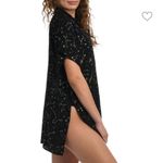 NWT SUNSHINE 79 Graphic Resort Shirt swim cover up zodiac Sz L/XL Black Photo 3