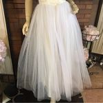 VINTAGE 1950'S CORRINE ORIGINALS WHITE & CREAM TULLE & LACE PARTY DRESS (S) Photo 9
