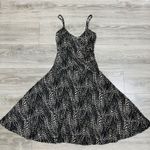 O'LALA Women Y2K Black Tan Abstract Dot Print Babydoll Spaghetti Strap Dress XS Photo 6