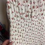 Abercrombie & Fitch Women's Size M Smocked Cherry Print Mini Dress Short White Photo 5