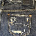 Abercrombie & Fitch Boyfriend Jeans 100% Cotton Dark Wash Distressed 2 W26" Photo 1