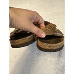 Birkenstock Arizona Sandals Gold Metallic Leather Buckle Size EU 36 US 5.5 Photo 8