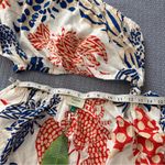 Farm Rio  womens  Mixed Lobsters Linen Mini Dress, M, White/ Multi Nwt Photo 3