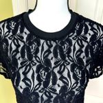 A New Day Black Lace Scoop Neck Top Small NWOT Photo 4
