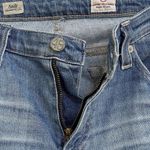 AG Adriano Goldschmied AG SZ 29R Stilt Jeans Cigarette Leg Embroidered Low-Rise Pockets Light Wash Blue Photo 7