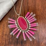 Kendra Scott NEW Barbie Betsy Long Gold Plated Hot Pink Tassel Necklace RARE NWT Photo 4