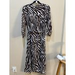 Only Leva Dress15249831 Brown Zebra Belted Shirtdress Size Large Midi Photo 2