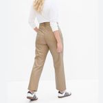 Gap Cheeky Straight High Rise Tan Leather Pants Photo 2