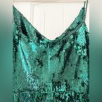 Black Halo NWT Lucy Sequin Dress Jellybean Green Photo 8