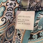 Artisan NY Turquiouse Paisley Print Sleeveless Top - Large Photo 6