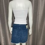 J Brand Bonny Galaxy Frayed Denim Jeans Mini Skirt Photo 3