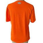 Under Armour  Neon Orange & Black Activewear Short Sleeve Top ~ Size LARGE Photo 4