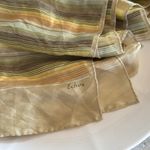 Echo silk scarf Gold Photo 4
