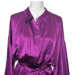 Retrofete NWT Scottie Purple Kimono Sleeve Belted Dress Women’s Size XL Silk Photo 2