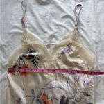 Linea Donatella  Floral Print Satin Chemise Nightgown Slip Dress Lace Lingerie S Photo 6
