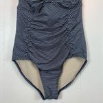 Merona  Striped Nautical Coastal One Piece Swimsuit Convertible Blue White Photo 1