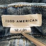 Good American Good Legs Frayed High Waist Ankle Skinny Jeans In Blue612 Photo 9