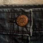 J Crew Denim Straight Pencil Skirt Pockets, Dark Blue Wash, Back Slit Size 0 Photo 1