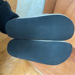 ZARA Womens Beige Cream leather mules sandals with tassels & gold chain Sz 38 Photo 9