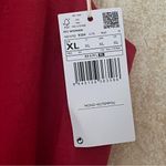 Mango MNG Linen Wrap Jumpsuit Red Wide Leg Sleeveless Has Belt V Neck Sz XL Photo 9