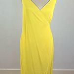 Everlane  The Japanese GoWeave Long-Sleeve Mini Wrap Dress in Yellow Photo 0