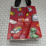 Crocs Jibbitz Charms Reusable Tote Bag Red Graphic Shopper Come As You Are Photo 2