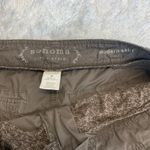 Sonoma Brown Cargo Mini Skirt Sz 10 Cotton Photo 4