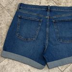 Old Navy Sky High Button Fly Cuffed Jean Short Size 14 NEW 5” Inseam Photo 8