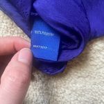 Apt. 9  Indigo Snakeskin Flutter Sleeve Blouse Photo 2