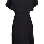Whistles US Size 4 Ruffled Off The Shoulder Little Black Dress LBD Formal Party Photo 0