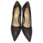Stuart Weitzman Shoes Womens 9 Tasha Mesh Leather Stiletto Heels Formal Black Photo 5